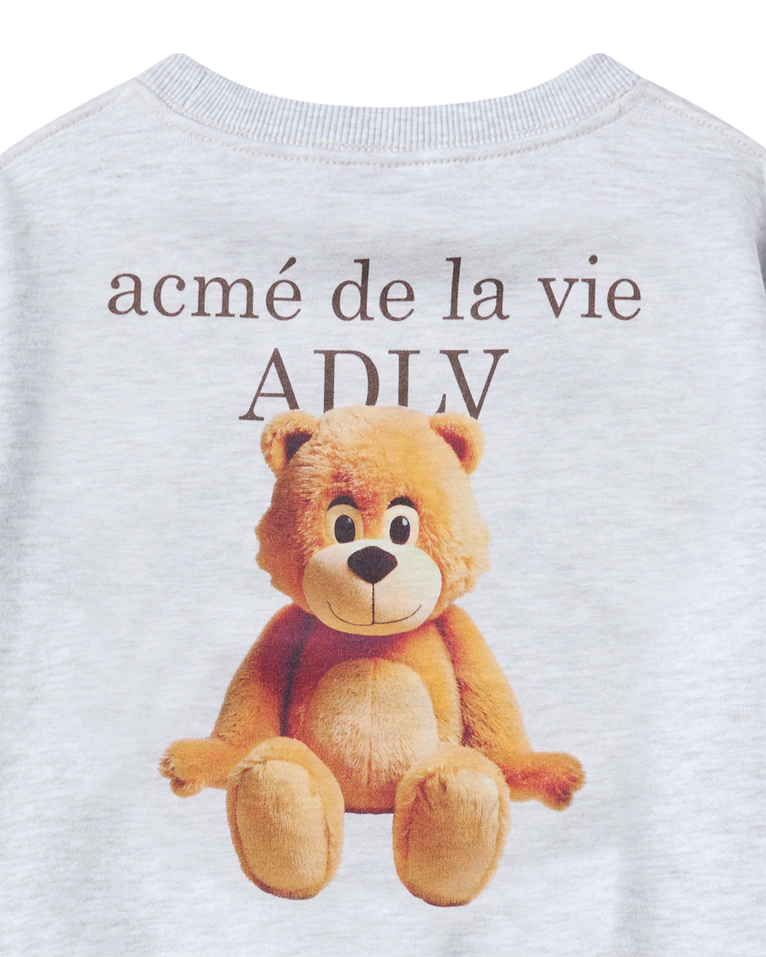 ADLV - [KIDS] Áo Nỉ AC Bear Basic Logo Muối tiêu