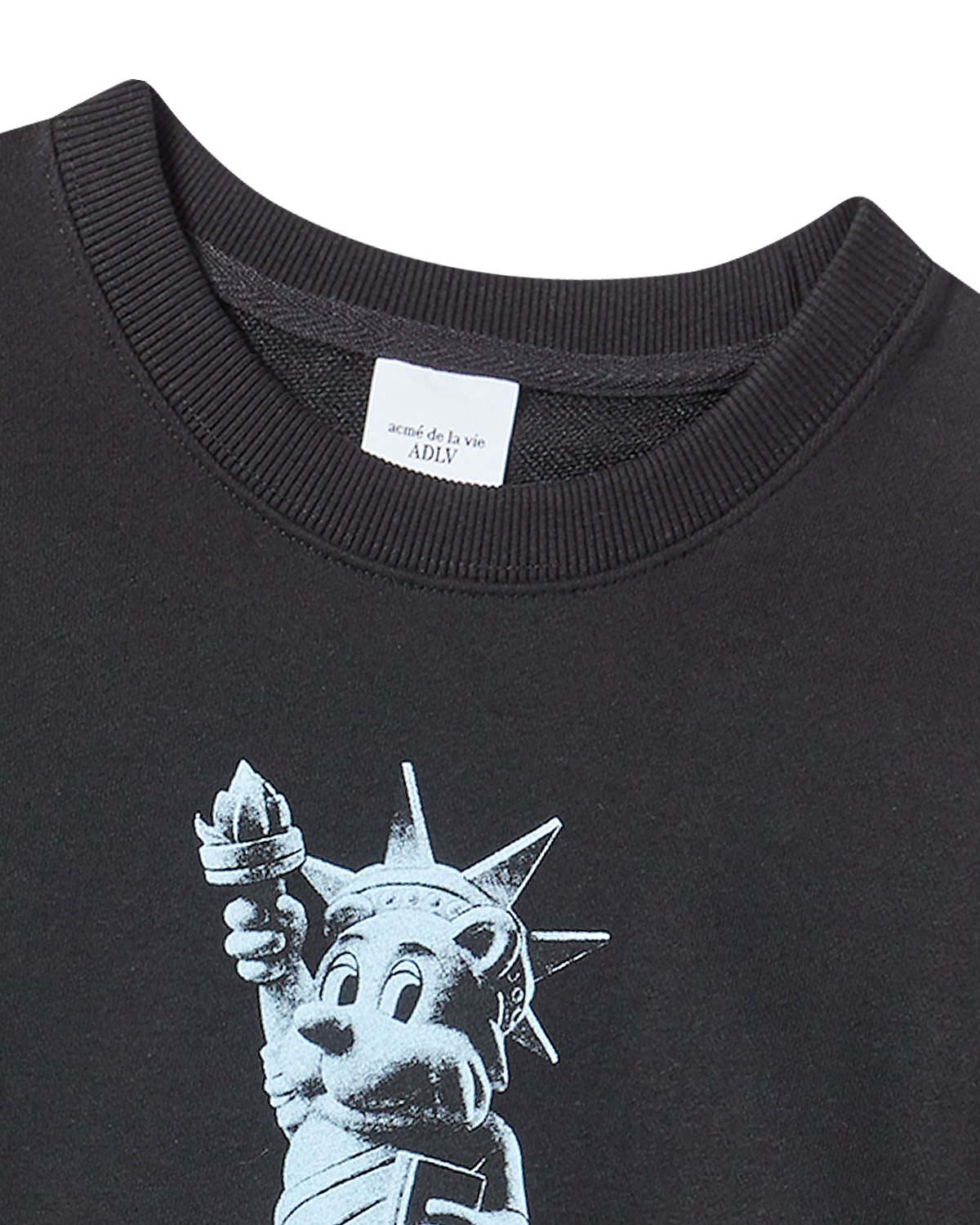 ADLV - [KIDS] Áo Nỉ AC Bear Statue Of Liberty Đen