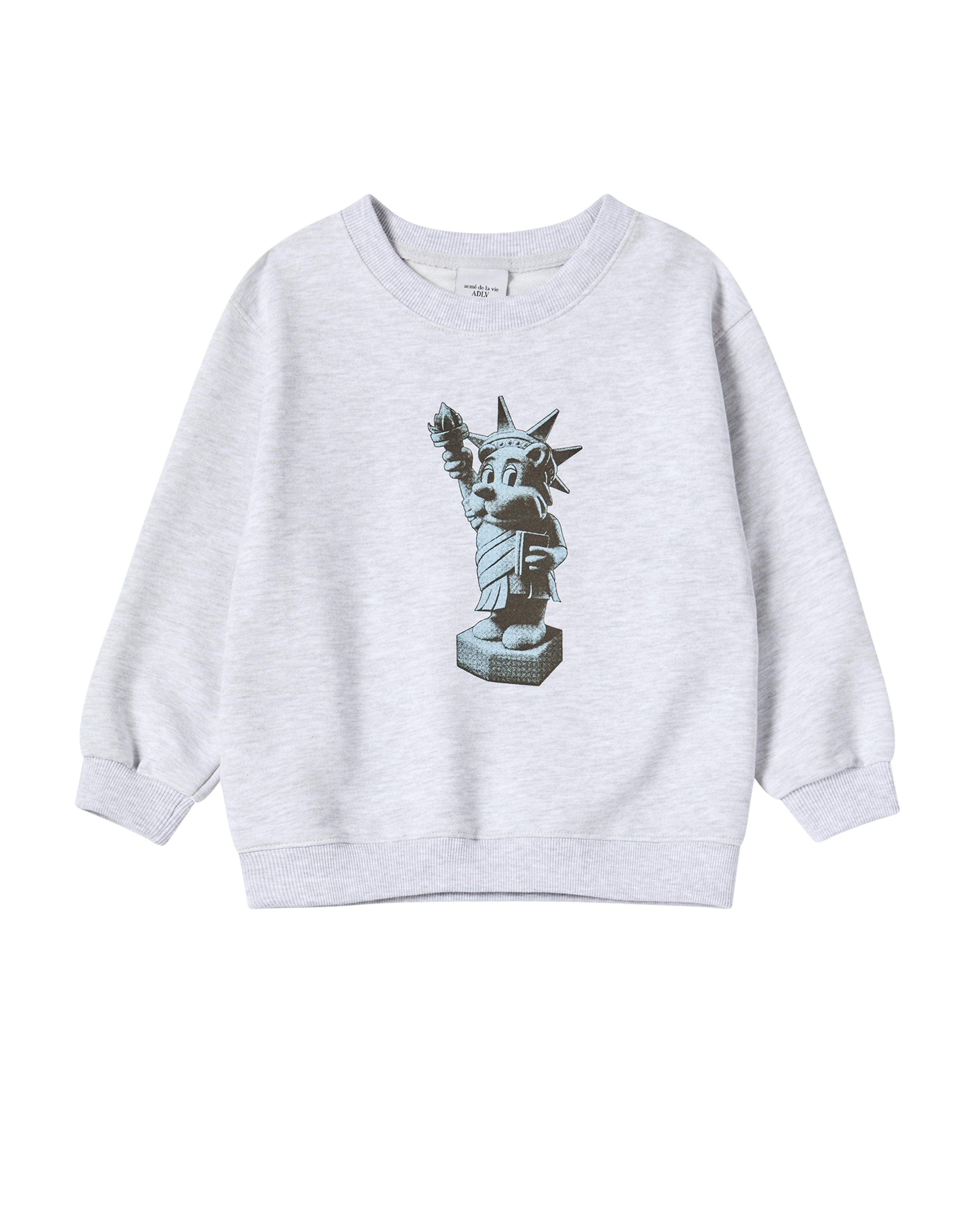 ADLV - [KIDS] Áo Nỉ AC Bear Statue Of Liberty Muối tiêu