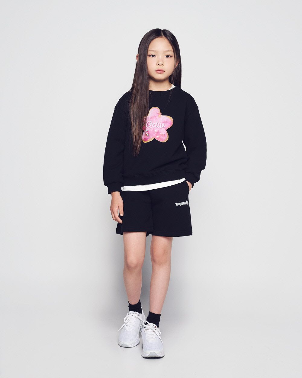 ADLV - [KIDS] Áo Nỉ Star Doughnut Đen