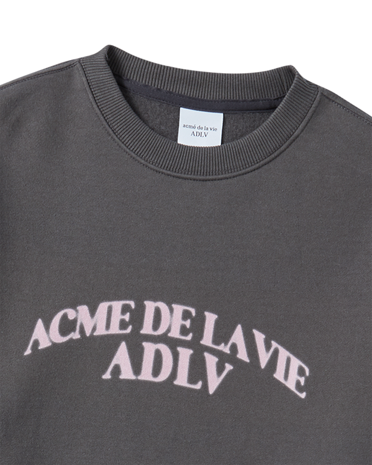 ADLV - Áo Nỉ nữ Arch Shaped Logo Napping Than chì