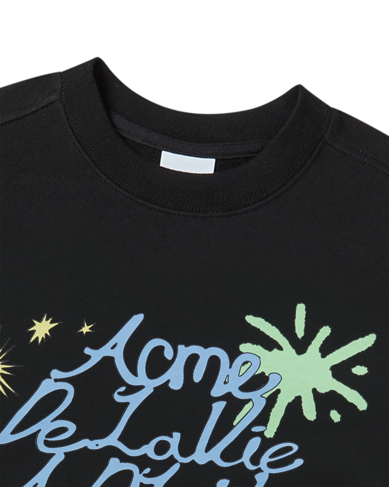 ADLV - Áo Nỉ nữ crop Palette Lettering Đen
