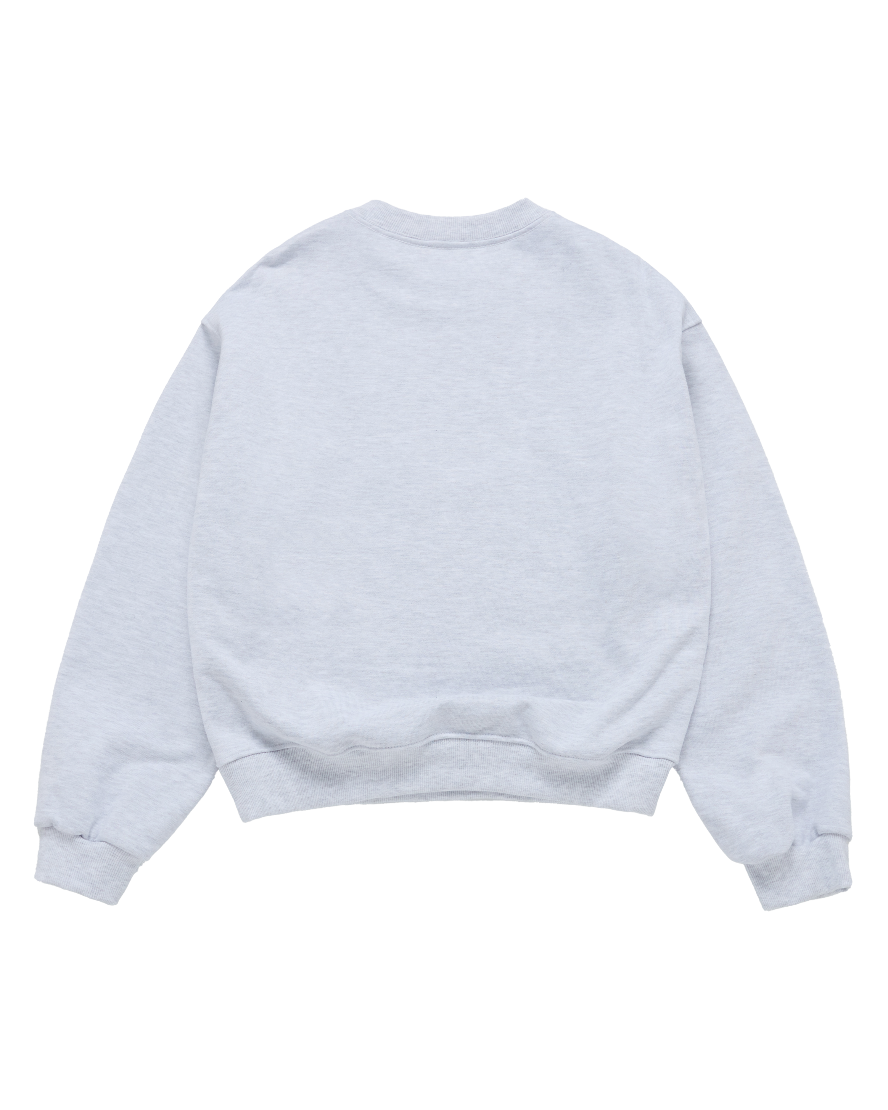 ADLV - Áo Nỉ nữ crop Round Font Lettering Muối tiêu