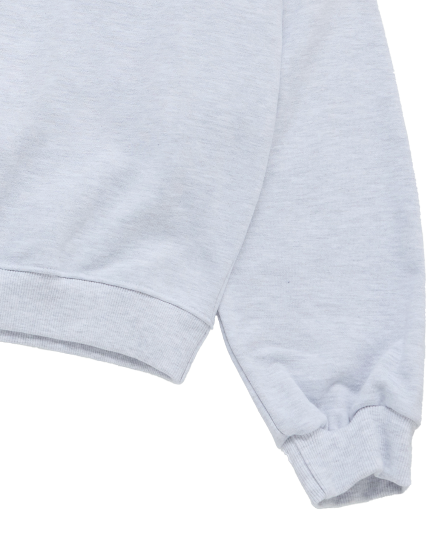 ADLV - Áo Nỉ nữ crop Round Font Lettering Muối tiêu