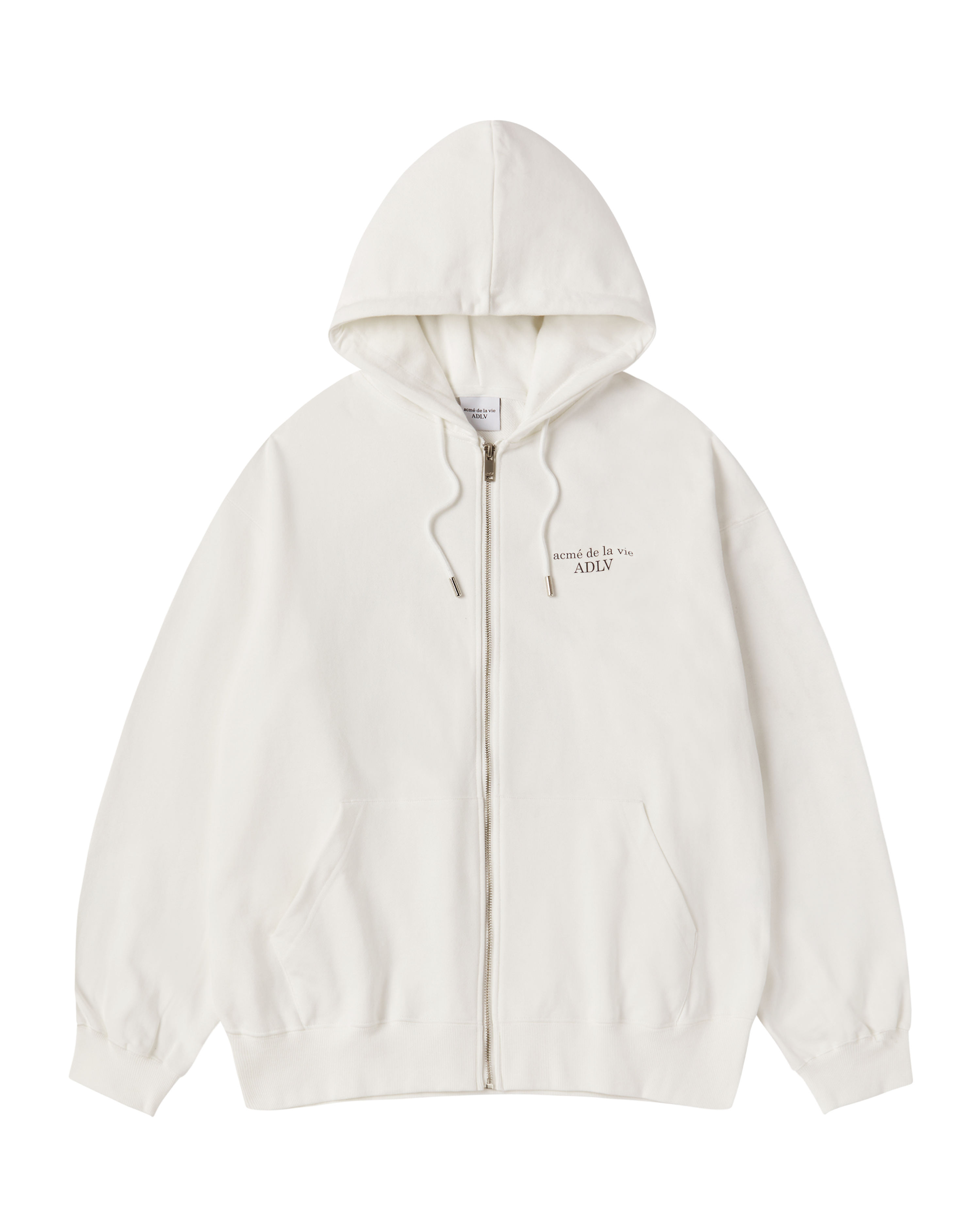 Áo Hoodie kéo khóa AC Bear Basic Logo Kem