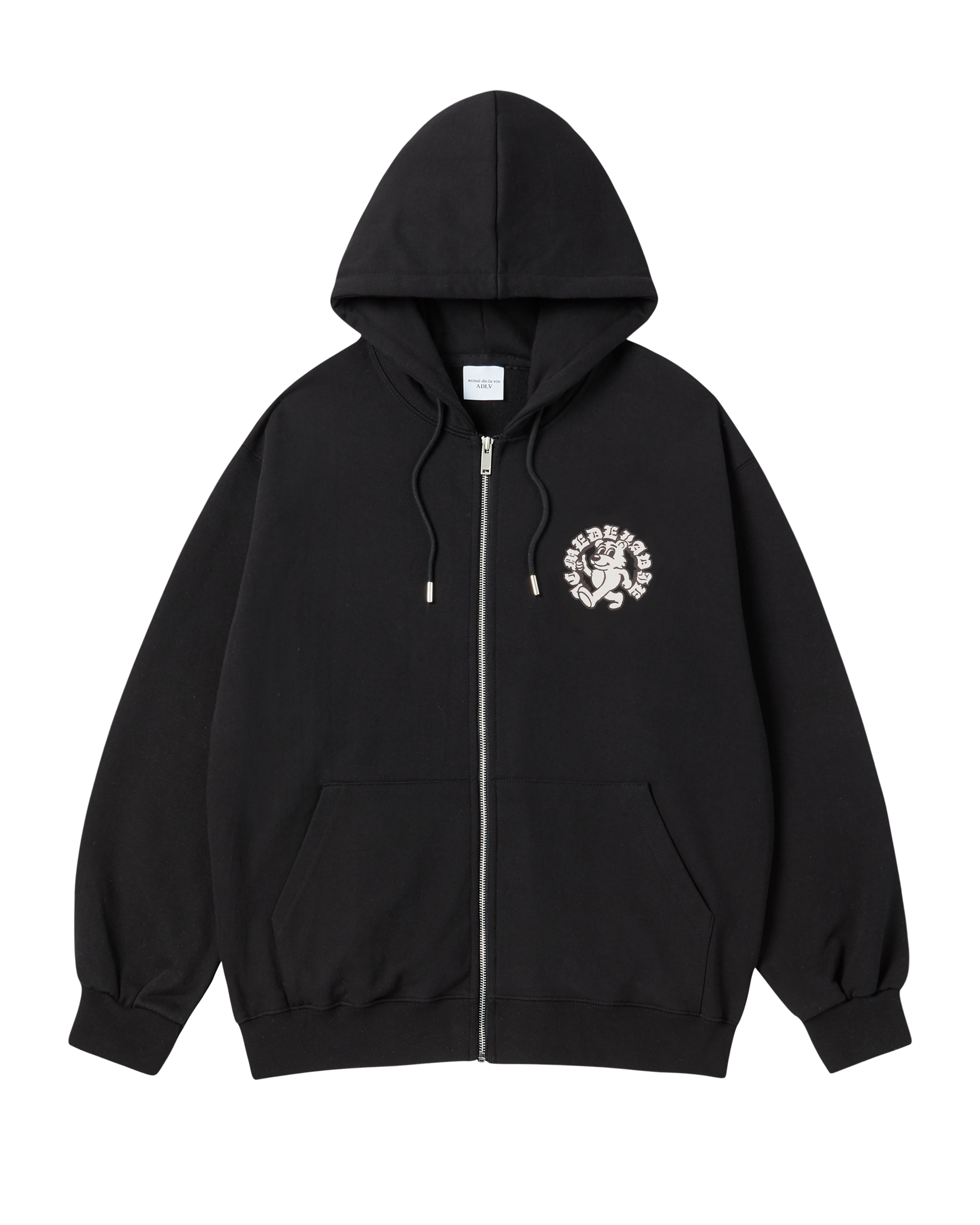 Áo Hoodie kéo khóa Walking AC Bear Napping Đen