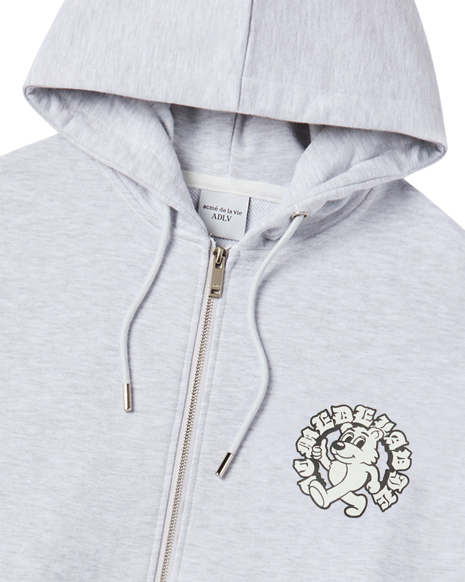 ADLV - Áo Hoodie kéo khóa Walking AC Bear Napping Muối tiêu