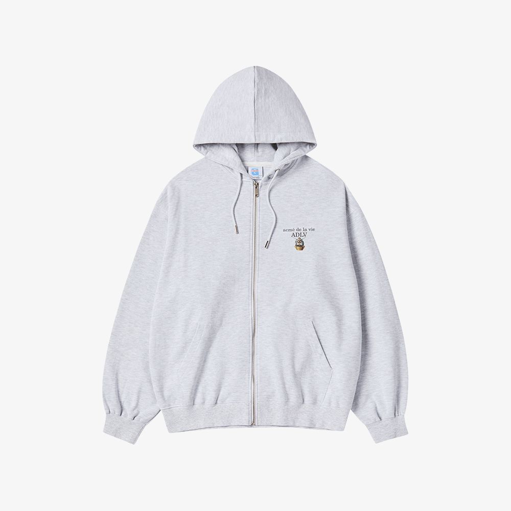 Áo Hoodie kéo khóa MOBILE SUIT GUNDAM Basic Logo Muối tiêu