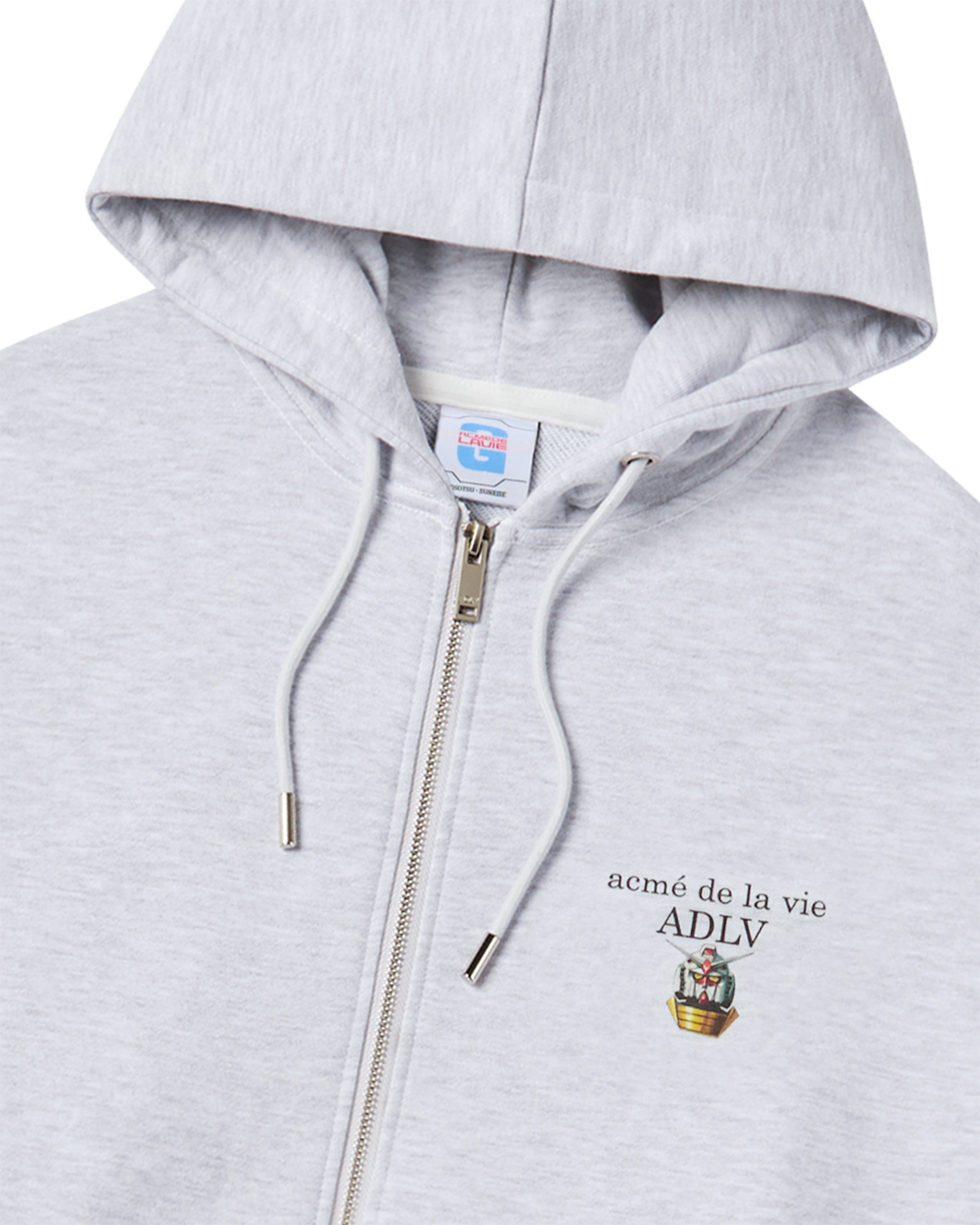 Áo Hoodie kéo khóa MOBILE SUIT GUNDAM Basic Logo Muối tiêu