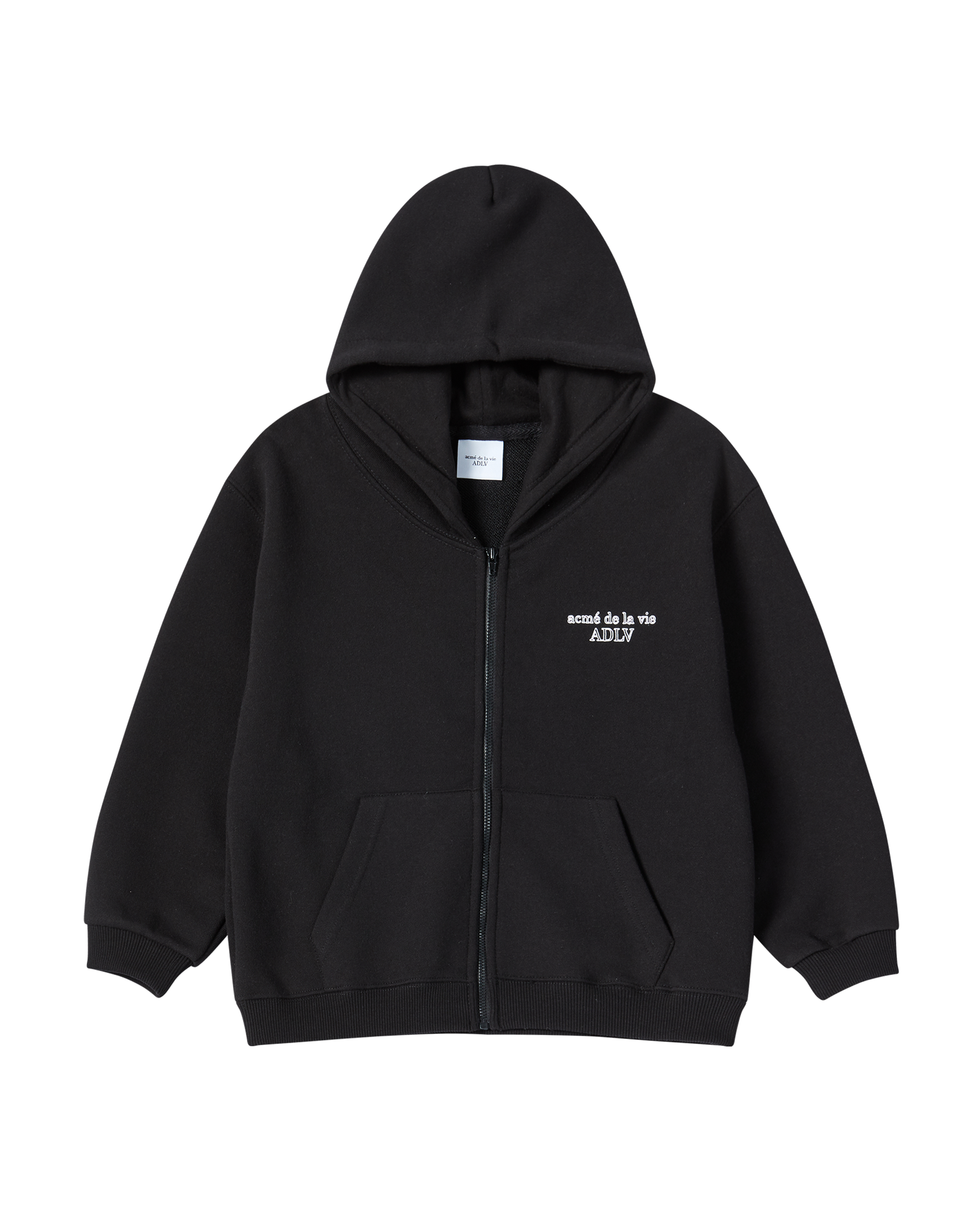 ADLV - [KIDS] Áo Hoodie Border Line Basic Logo Đen