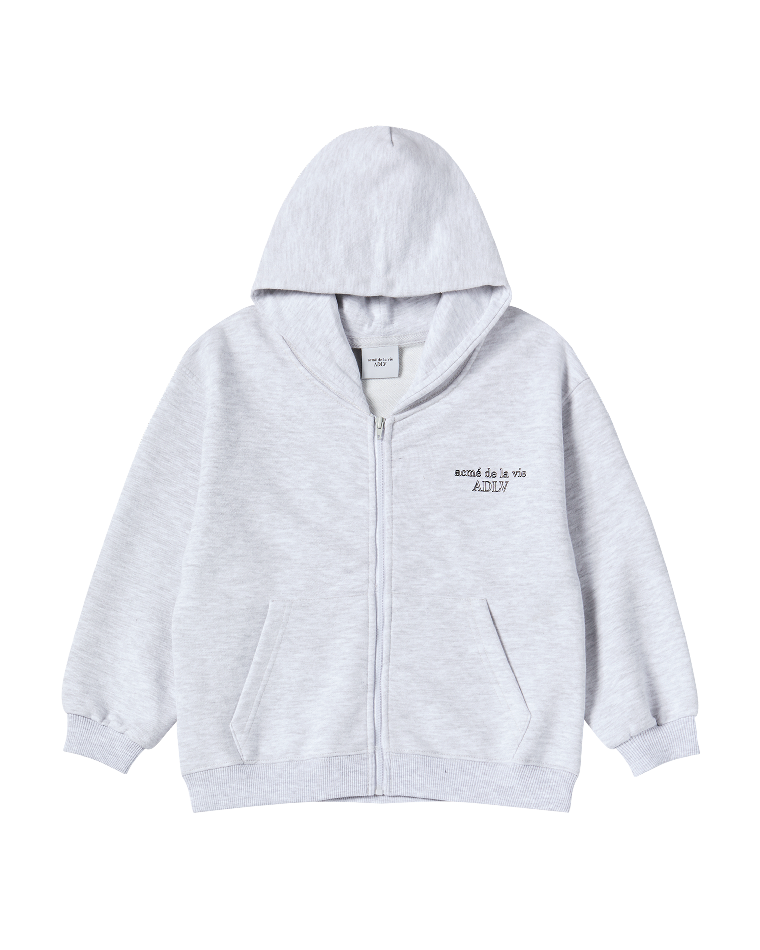 [KIDS] Áo Hoodie Border Line Basic Logo Muối tiêu