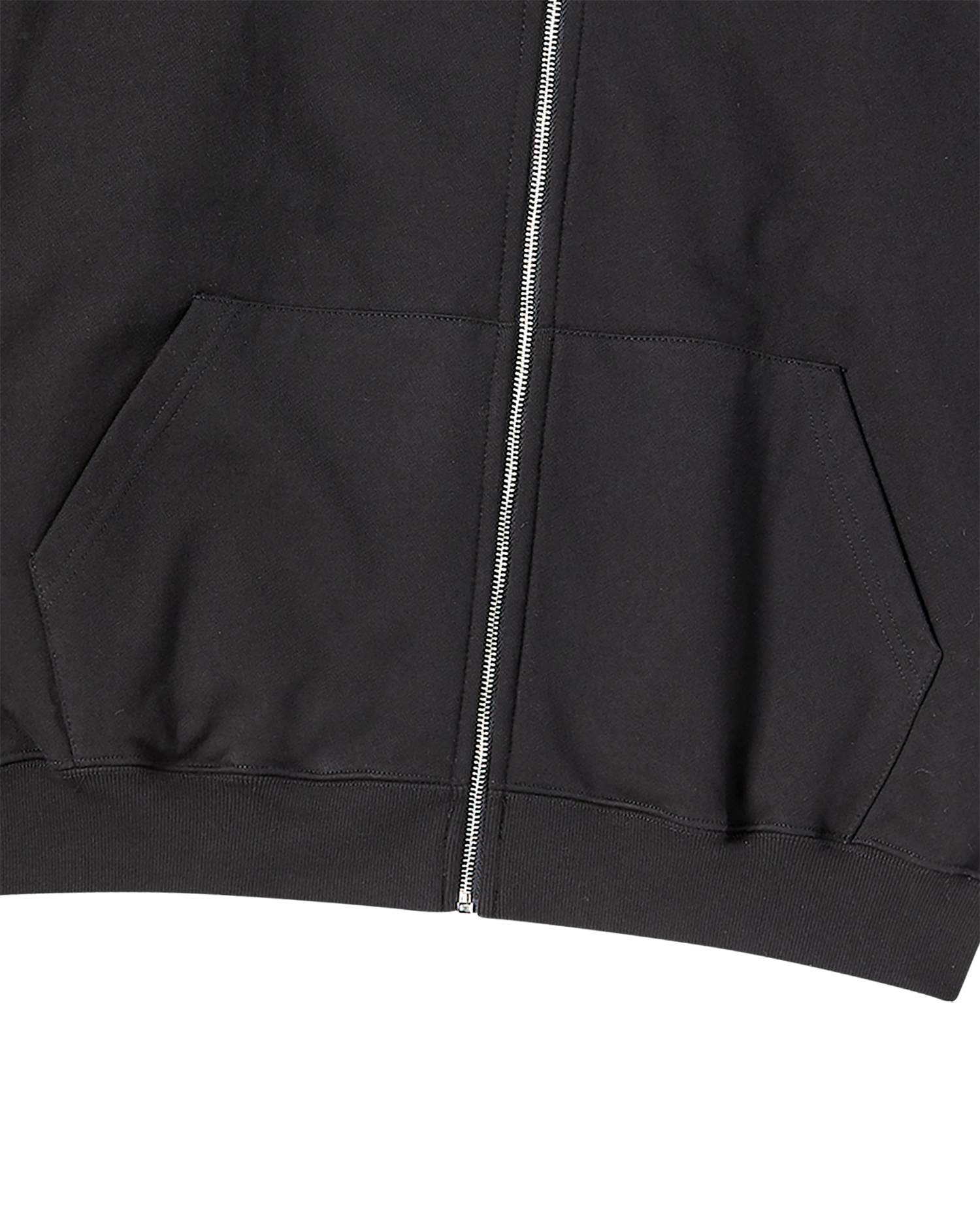ADLV - Áo Hoodie kéo khóa Border Line Basic Logo Đen