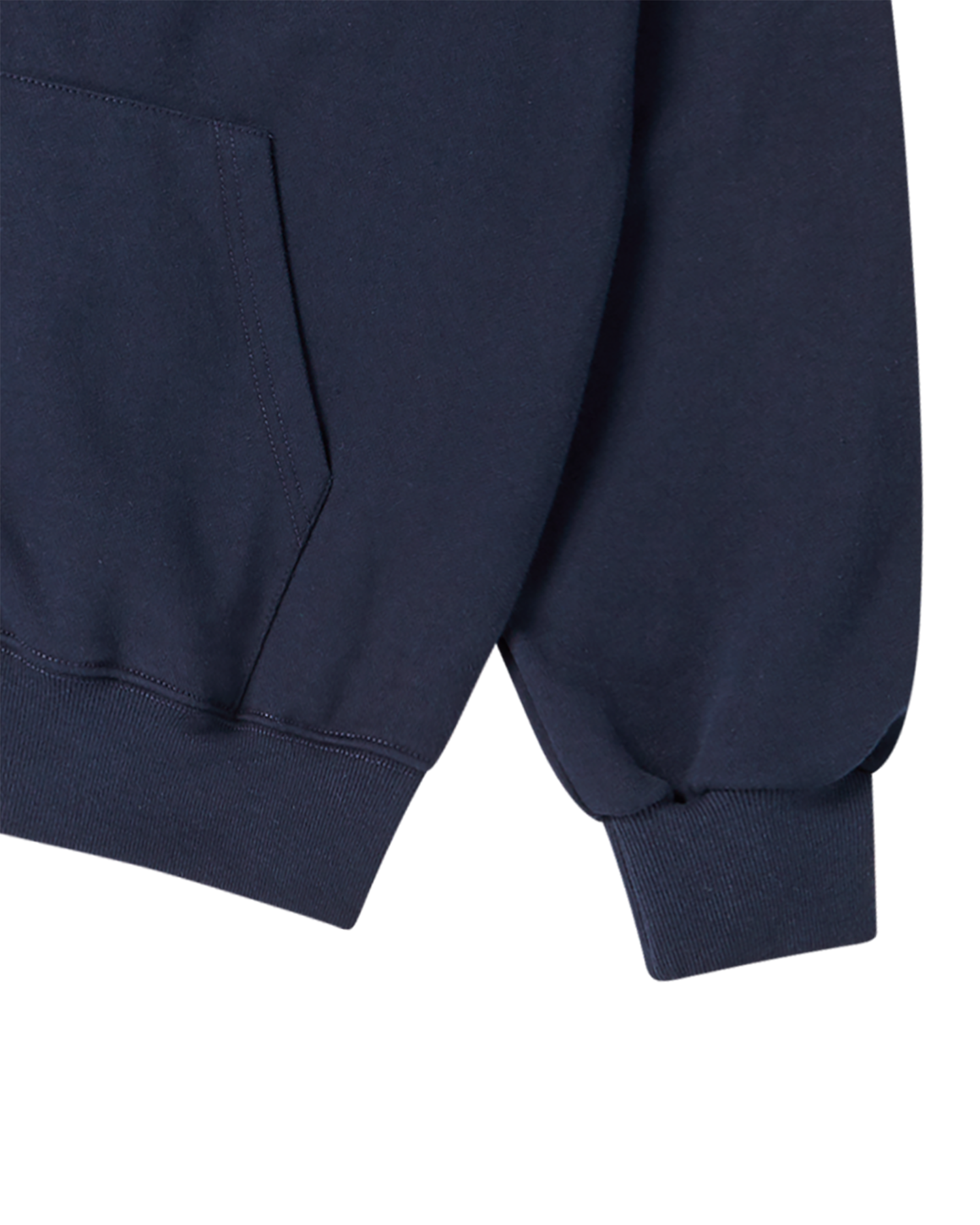 ADLV - Áo Hoodie kéo khóa Border Line Basic Logo Xanh navy đậm