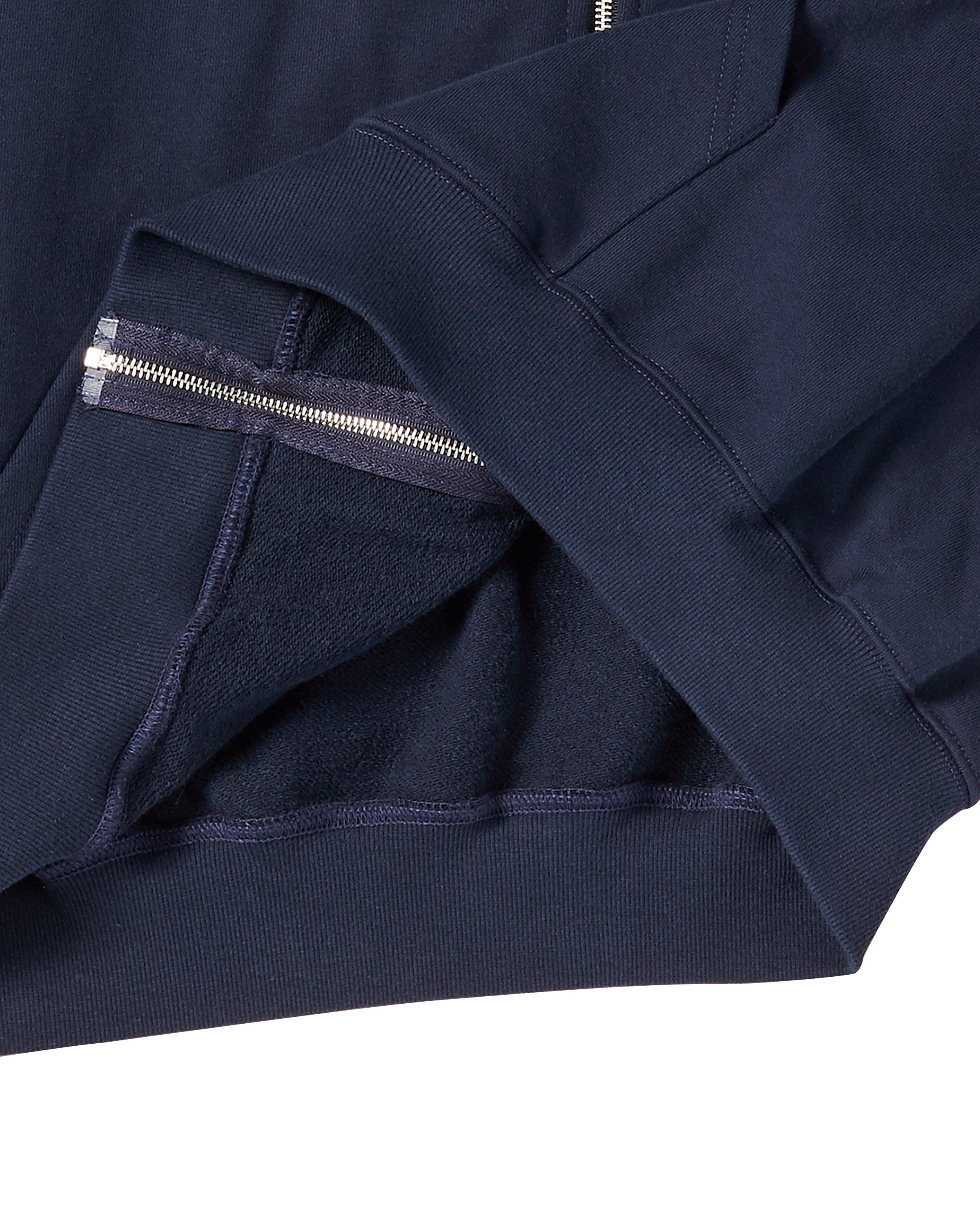 ADLV - Áo Hoodie kéo khóa Border Line Basic Logo Xanh navy đậm