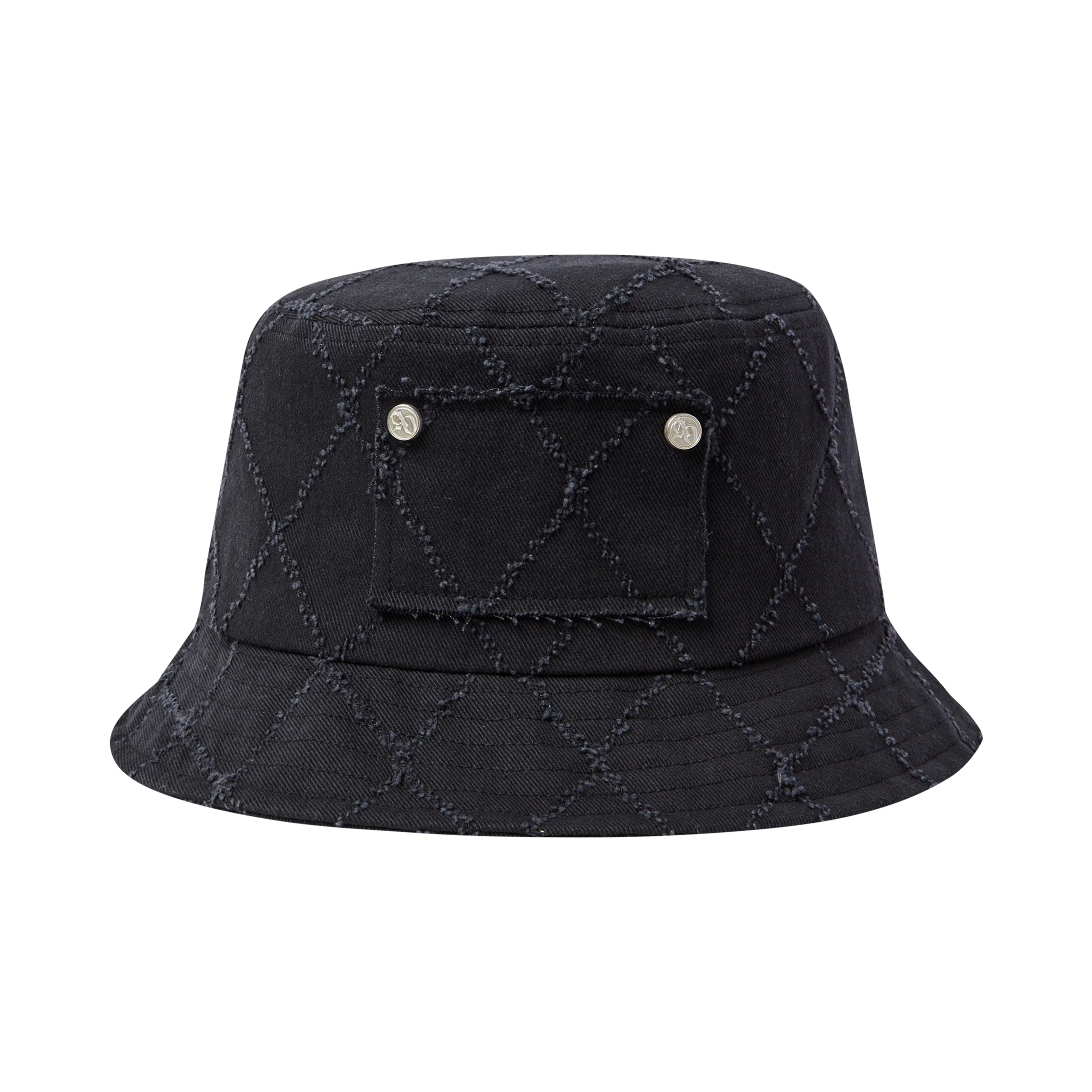 Mũ Bucket Diamond Washing Đen