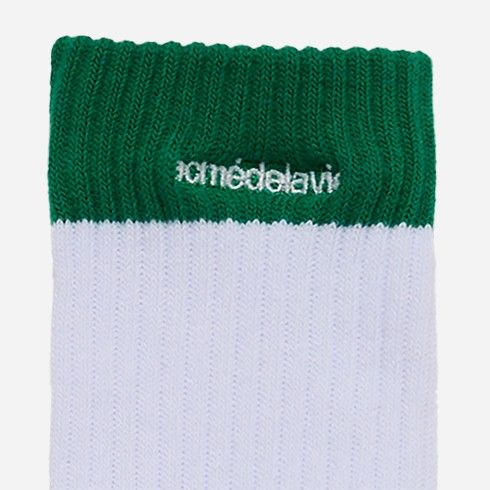 ADLV - Tất Thể Thao Color Point Lettering Xanh Lá