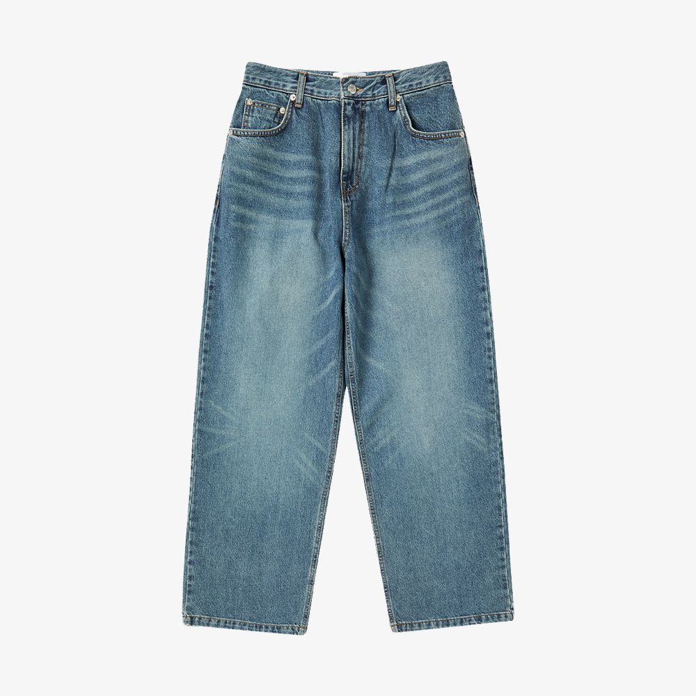 ADLV - Quần Denim Set Up Wide Xanh Dương