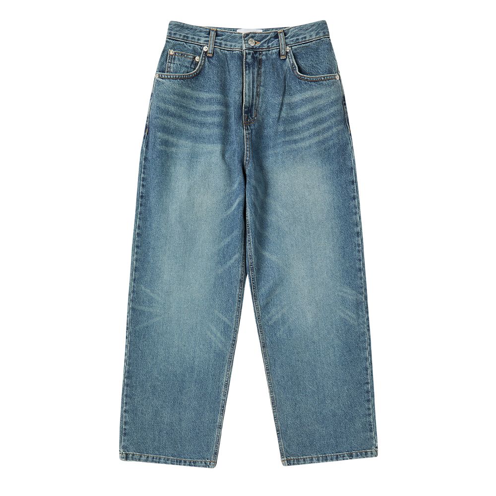 ADLV - Quần Denim Set Up Wide Xanh Dương