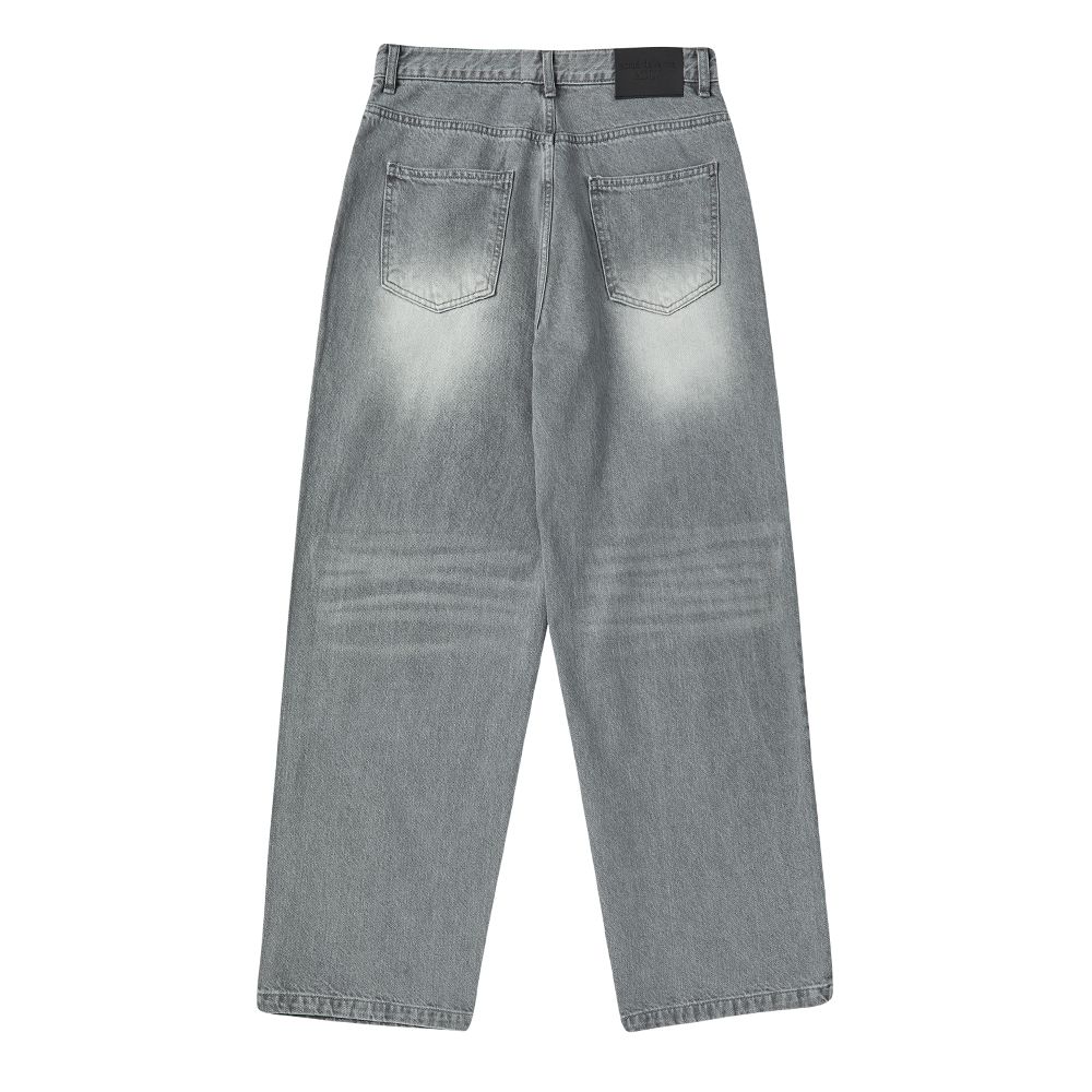 ADLV - Quần Denim Set Up Wide Xám