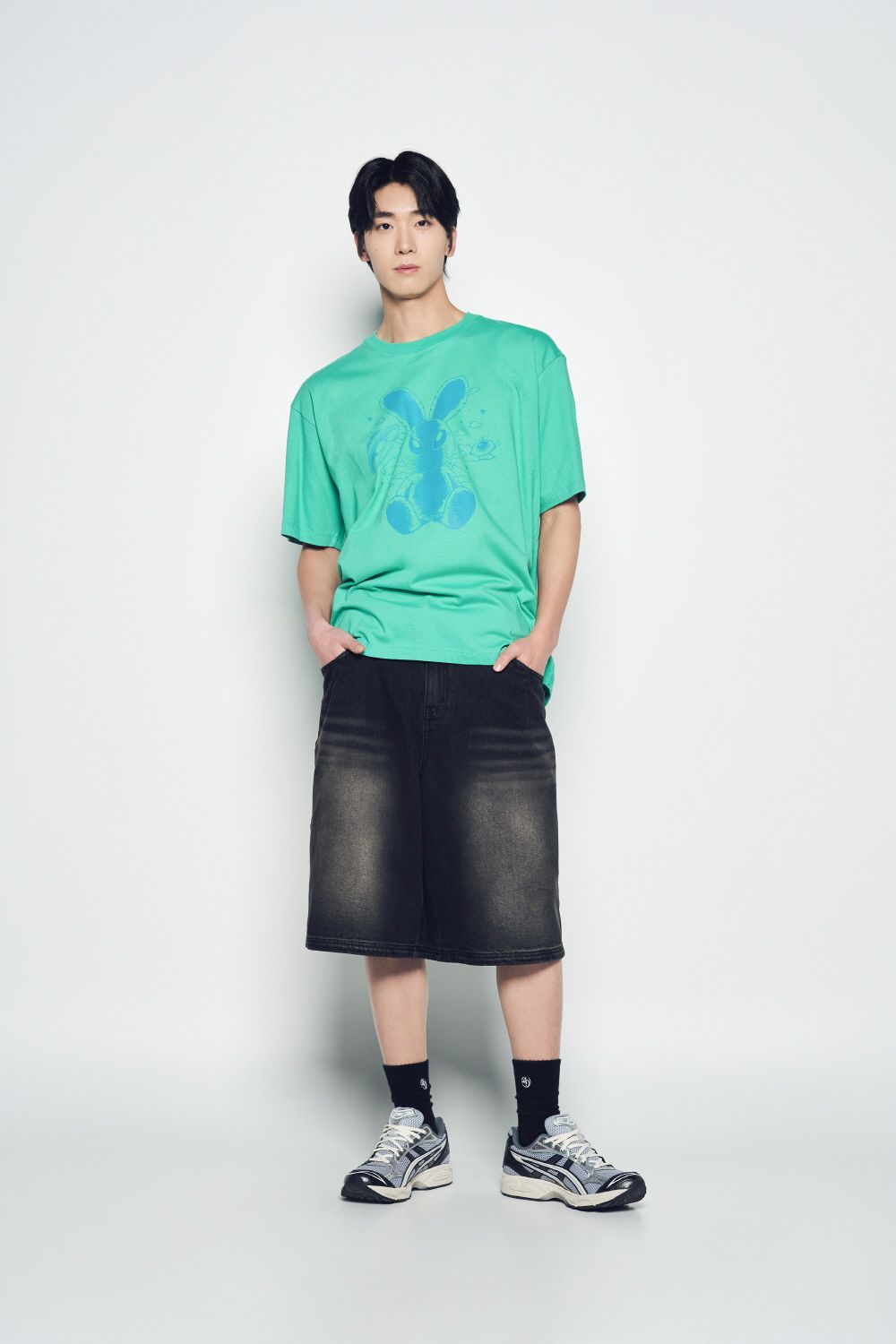 ADLV - Quần Short Point Logo Pocket Đen