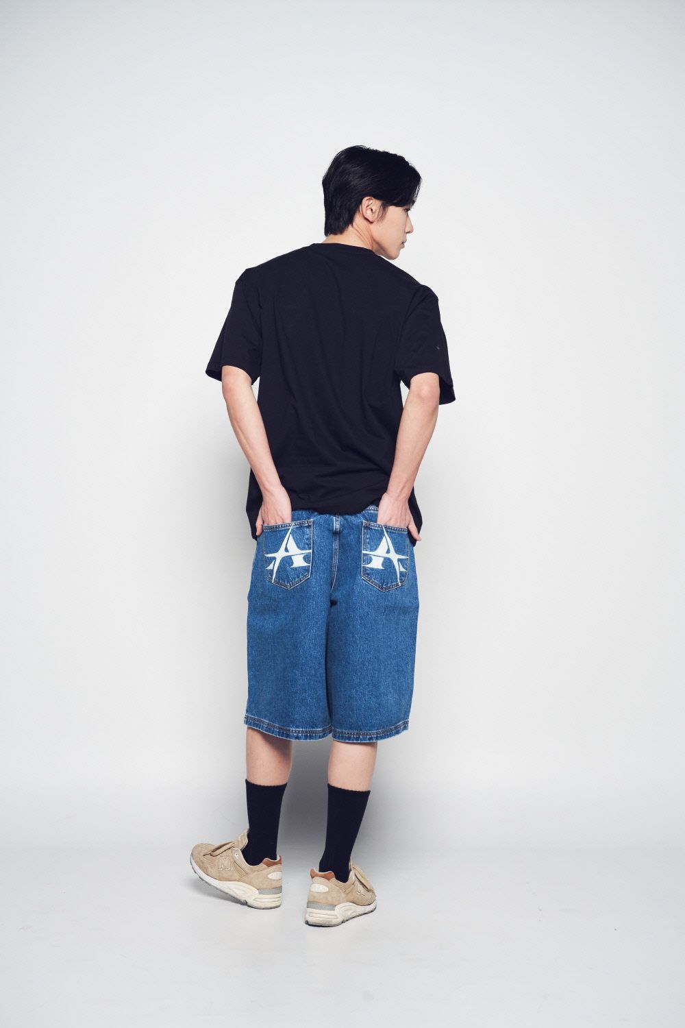 ADLV - Quần Short Point Logo Pocket Xanh dương
