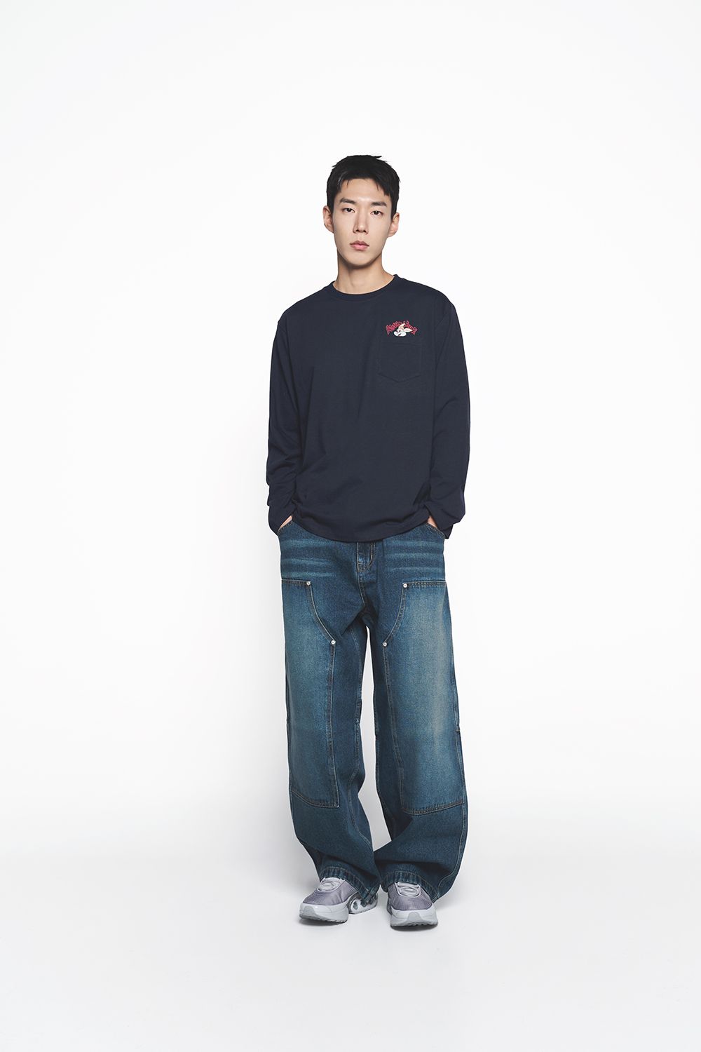 ADLV - Quần Denim Waist String Carpenter Xanh Dương