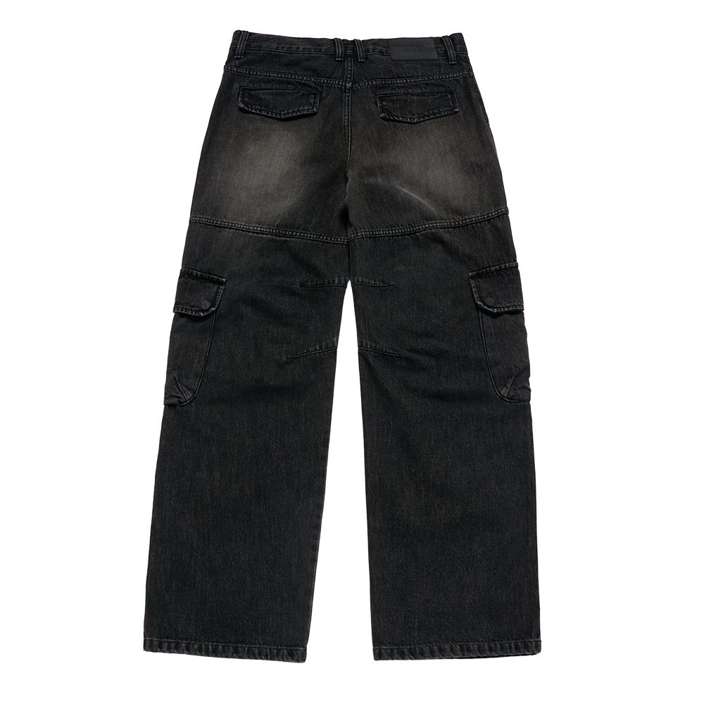 ADLV - Quần Cargo Wide Denim Fatigue Đen