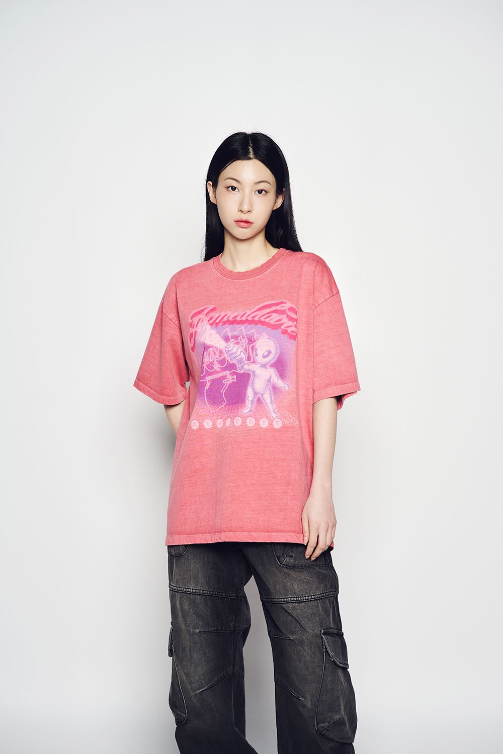 ADLV - Quần Cargo Wide Denim Fatigue Đen