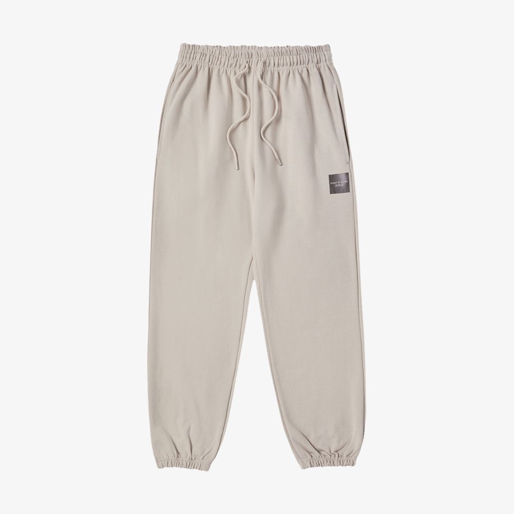 ADLV - Quần Jogger Box Basic Logo Be