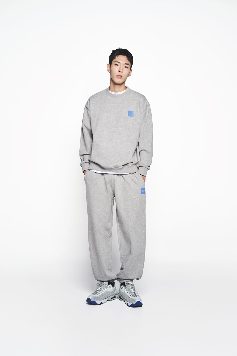 ADLV - Quần Jogger Box Basic Logo Muối Tiêu