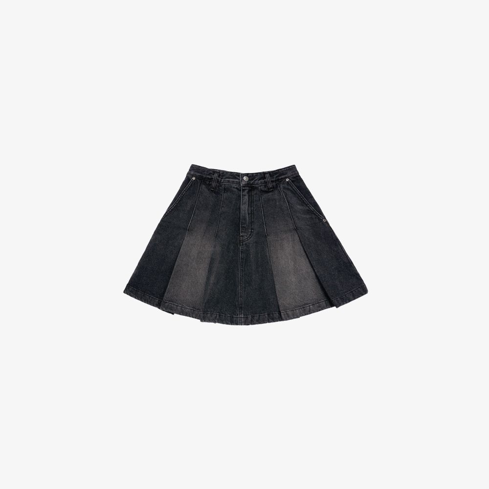 ADLV - Chân Váy Denim Đen