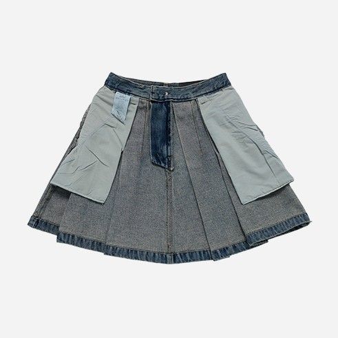ADLV - Chân Váy Denim Xanh dương