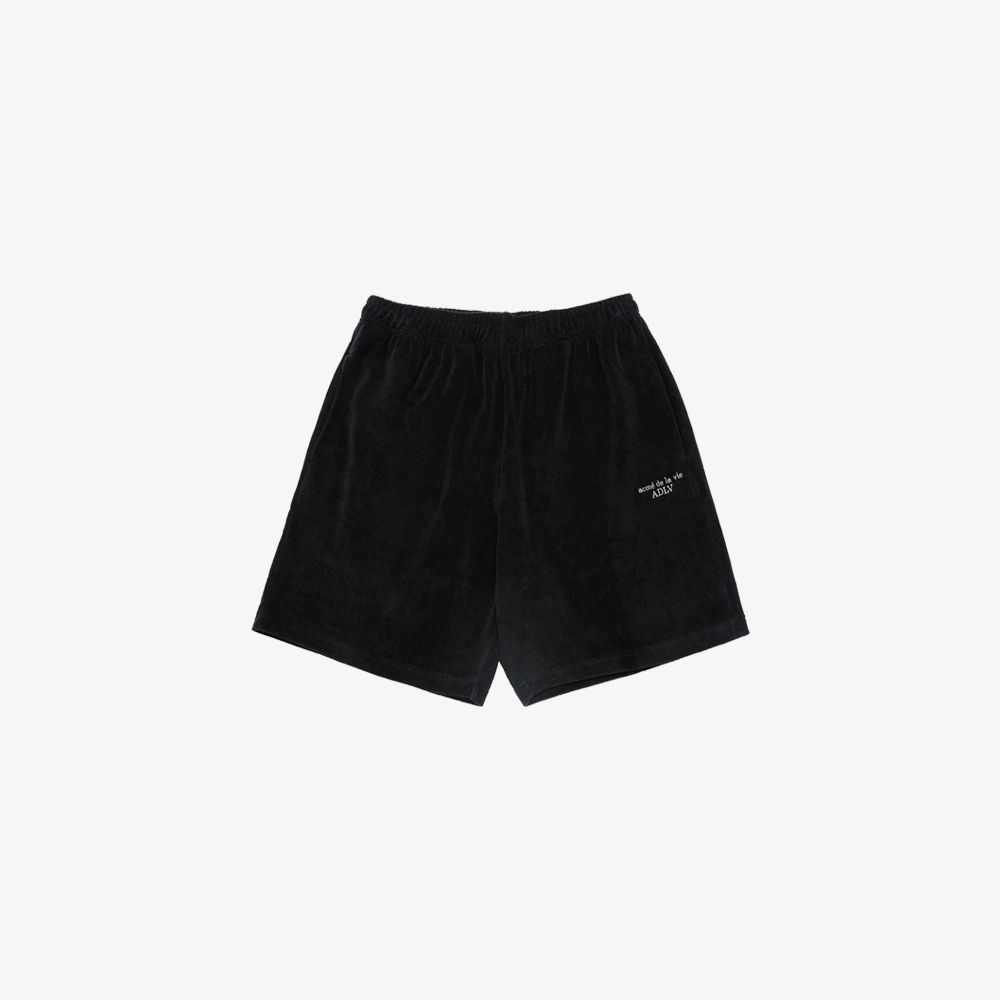 ADLV - Quần Short Terry Logo Embo Đen