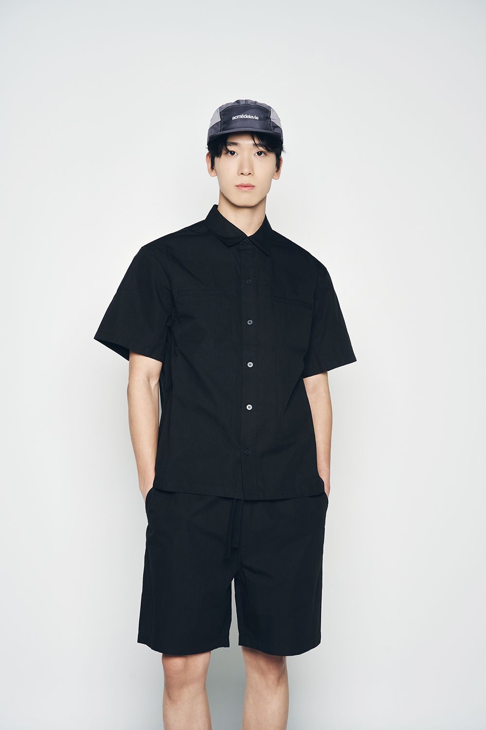 ADLV - Quần Short Oversize Ripstop Đen