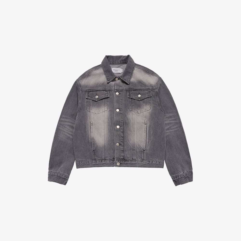 ADLV - Áo Khoác Denim Set Up Trucker Xám
