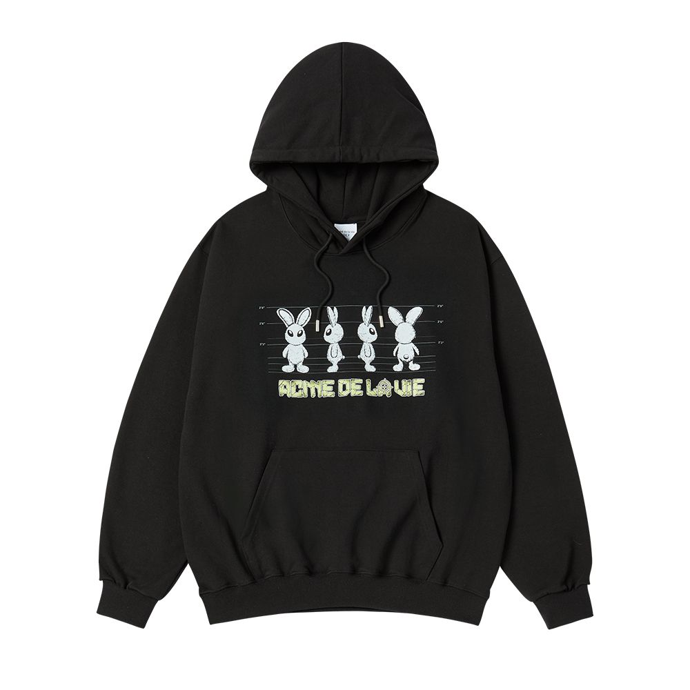 ADLV - Áo Hoodie Mugshot Alien Đen