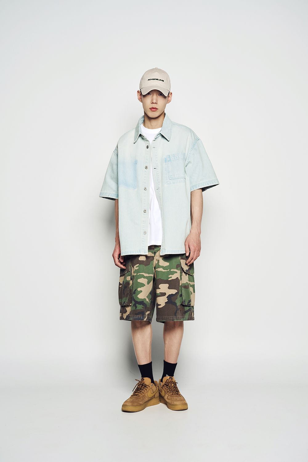 ADLV - Áo Thun Oversize Washing Denim Xanh Da TrờI