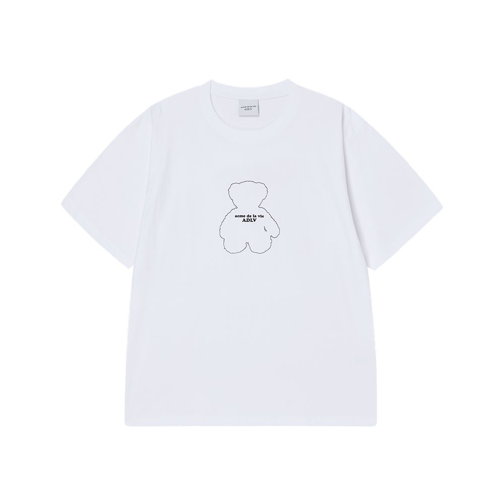 ADLV - Áo Thun Bear Doll Line Archive Trắng