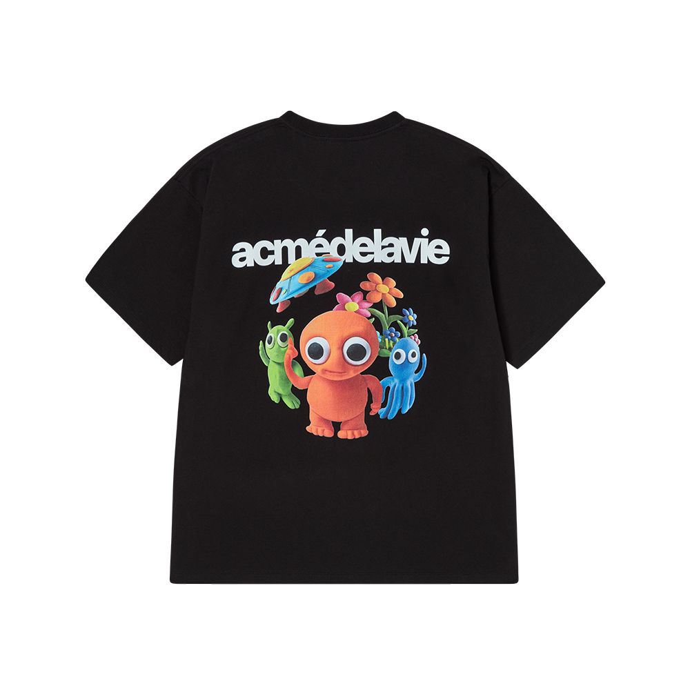 ADLV - Áo Thun Clay Alien Đen