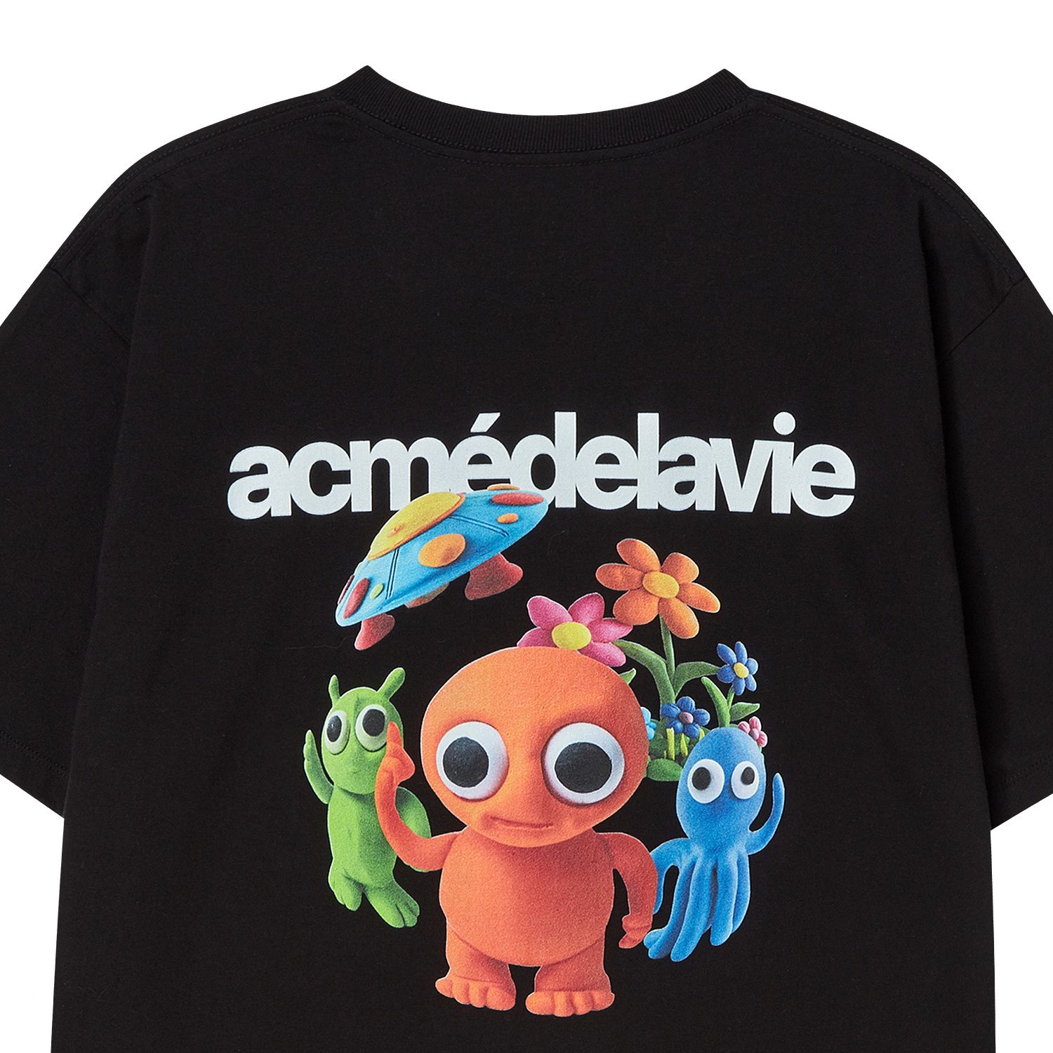 ADLV - Áo Thun Clay Alien Đen