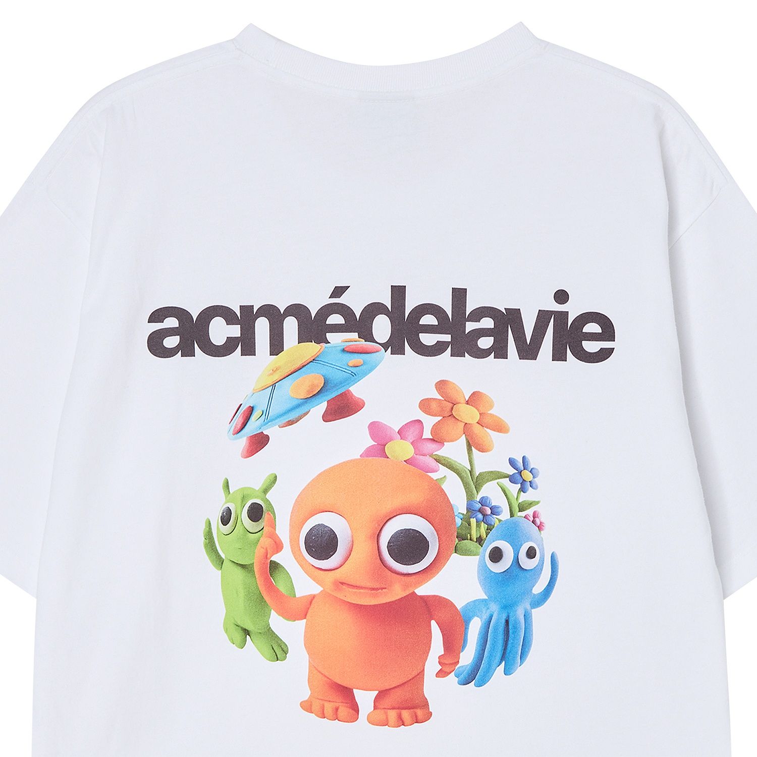 ADLV - Áo Thun Clay Alien Trắng