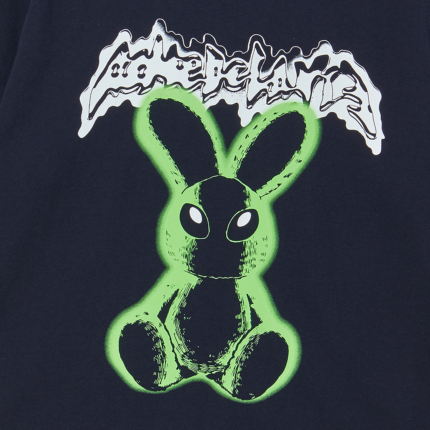 Áo Thun Neon Alien Rabbit Xanh navy