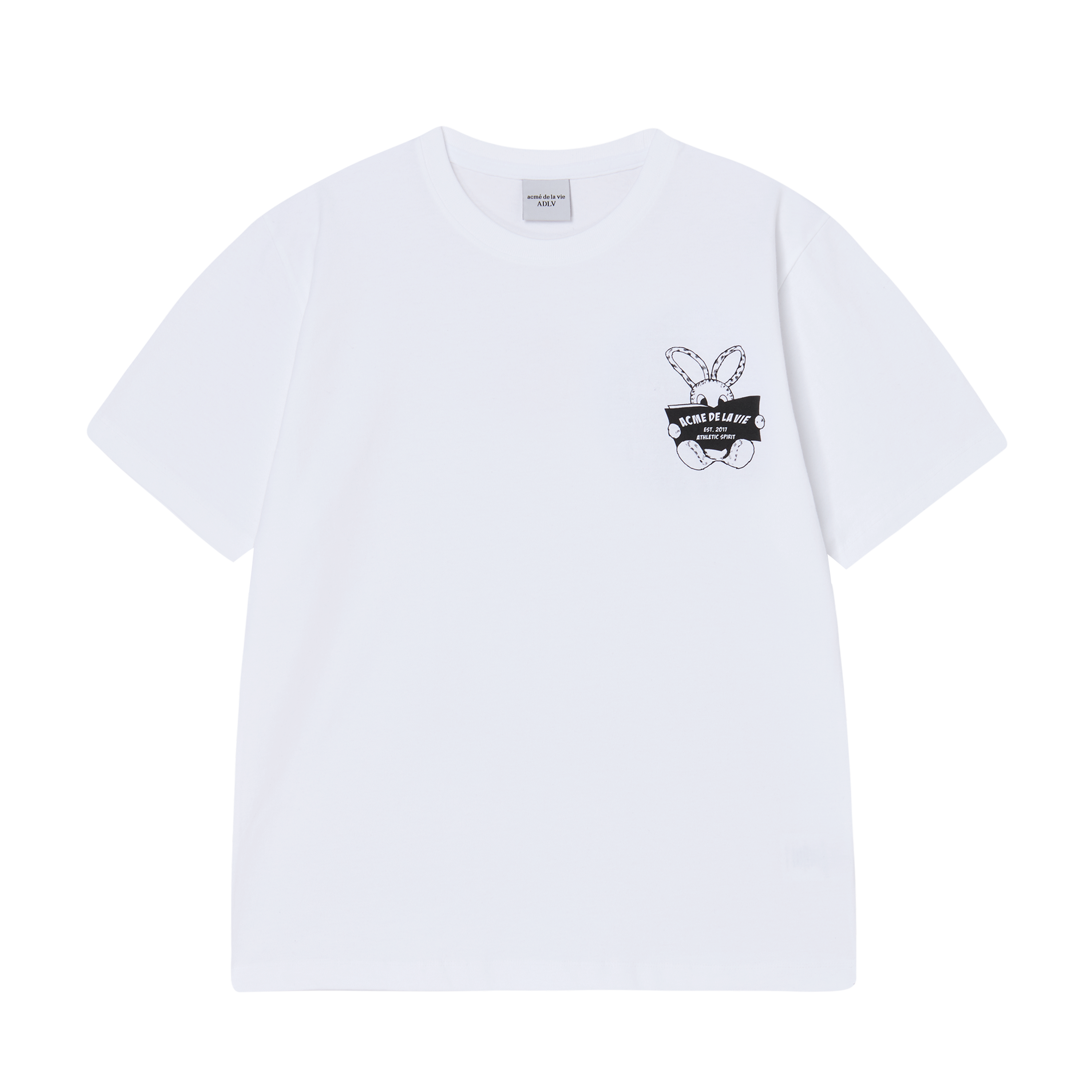 ADLV - Áo Thun Newspaper Rabbit Trắng