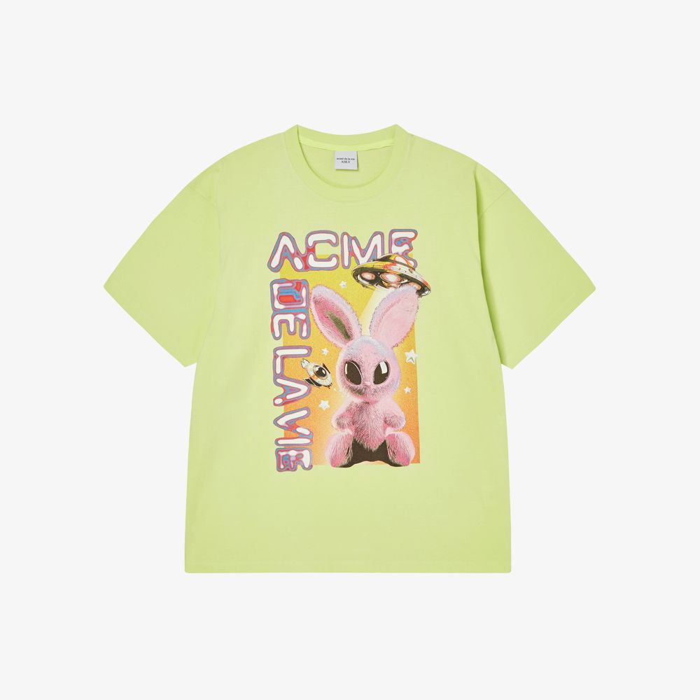 ADLV - Áo Thun Real Alien Fuzzy Rabbit Vàng Chanh