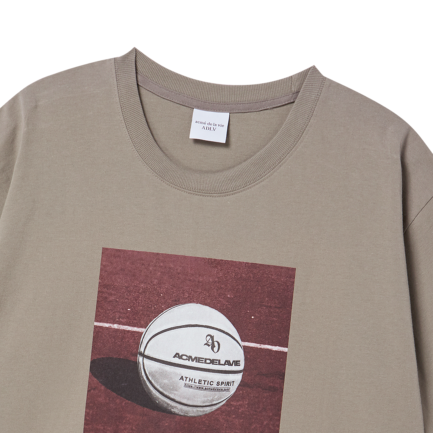 ADLV - Áo Thun Square Basketball CACao nhạt