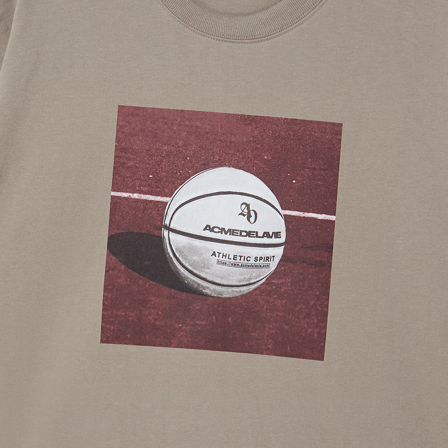 ADLV - Áo Thun Square Basketball CACao nhạt