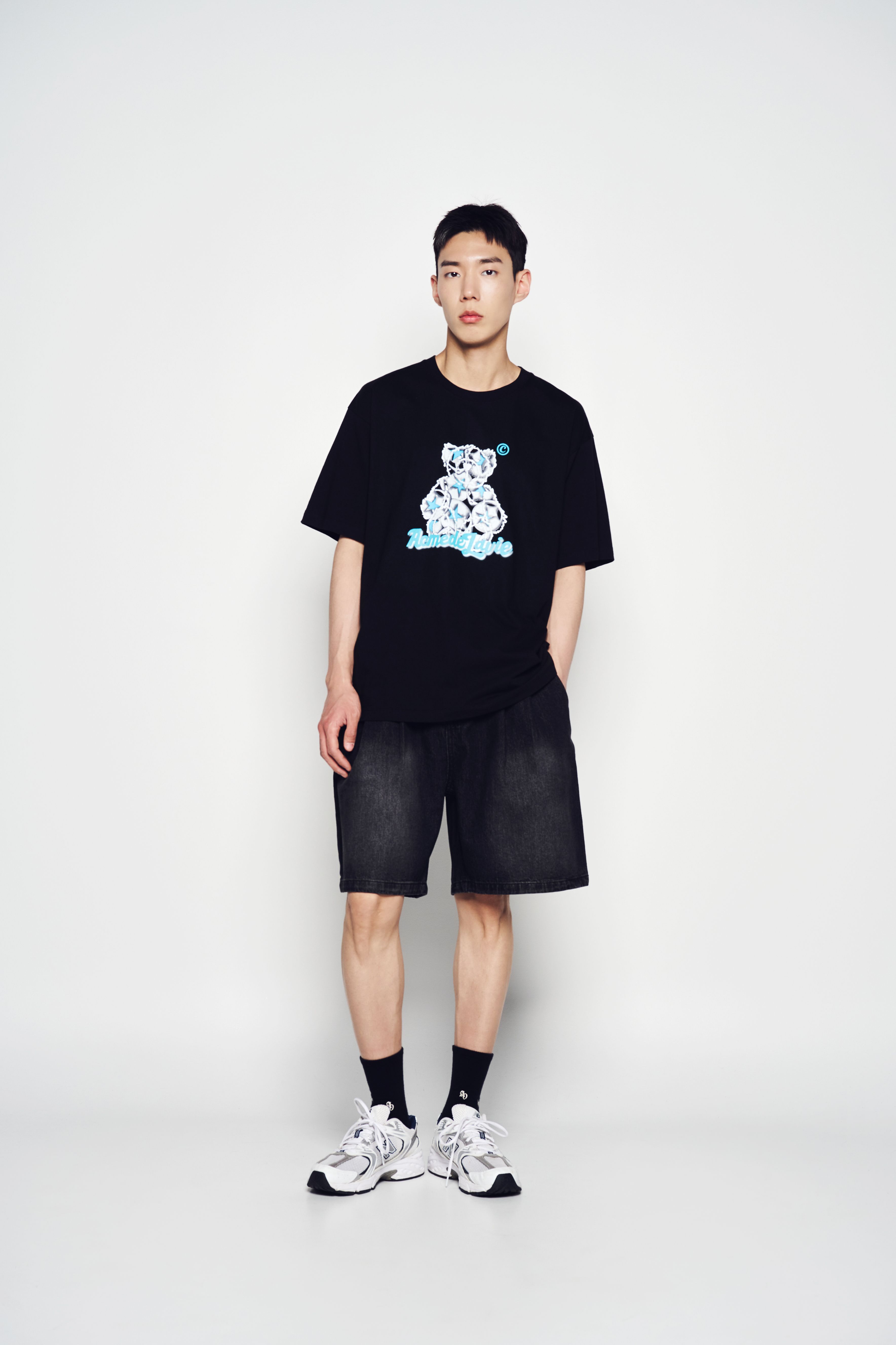 ADLV - Áo Thun Star Bear Đen