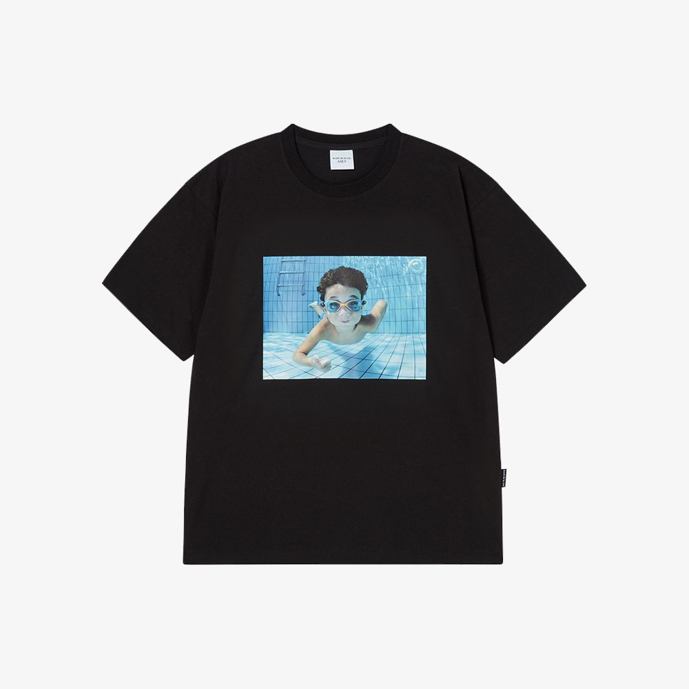 ADLV - Áo Thun Baby Face Diving Boy Sleeve Đen (Overseas & Domestic Exclusive)