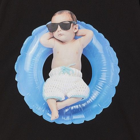 ADLV - Áo Thun Baby Face Tube Boy Sleeve Đen (Overseas & Domestic Exclusive)