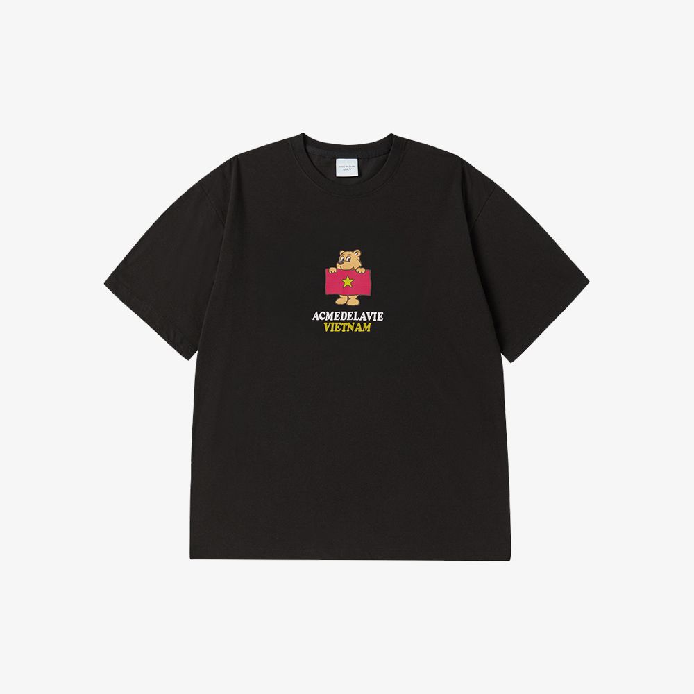 ADLV - Áo Thun ADLV Bear For Vietnam Đen
